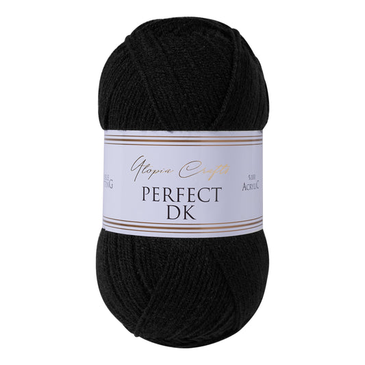 Utopia Crafts DK Double Knitting Yarn, 100g (Black)